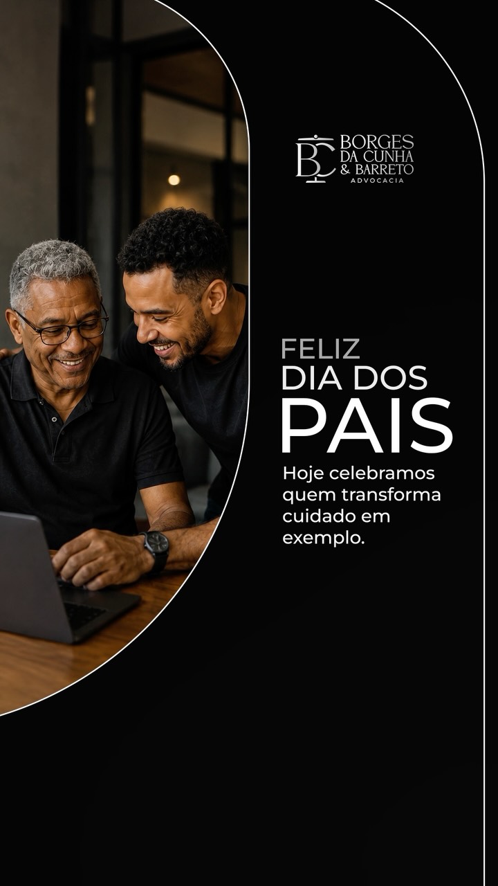 Hoje celebramos quem transforma cuidado em exemplo. Feliz dia dos Pais!