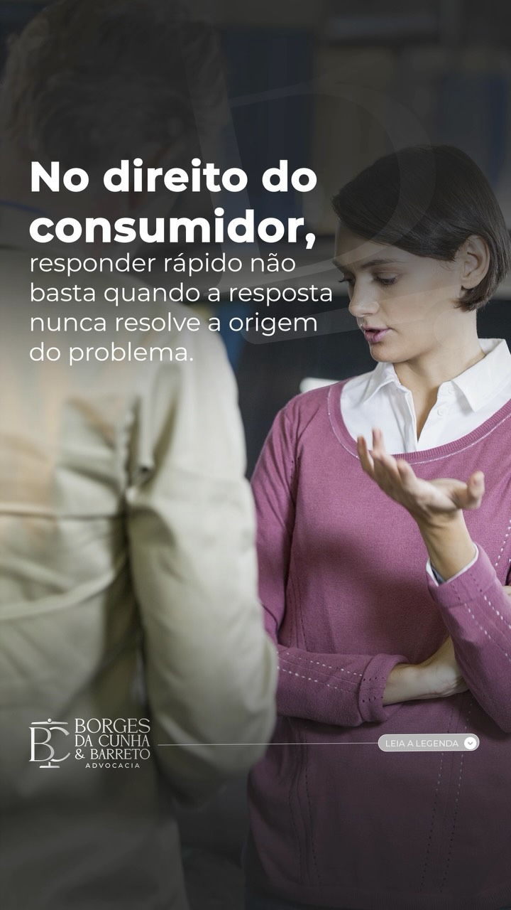 No direito do consumidor, responder rápido não basta quando a resposta nunca resolve a origem do problema Atendimento ágil é importante, mas uma…