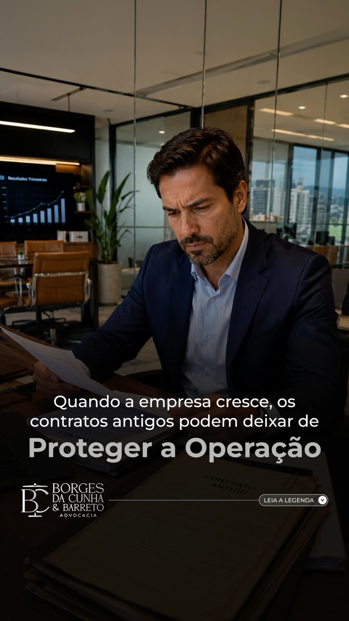 Quando a empresa cresce, os contratos antigos podem deixar de proteger a operação Um contrato que funcionava bem quando a empresa era menor pode se…
