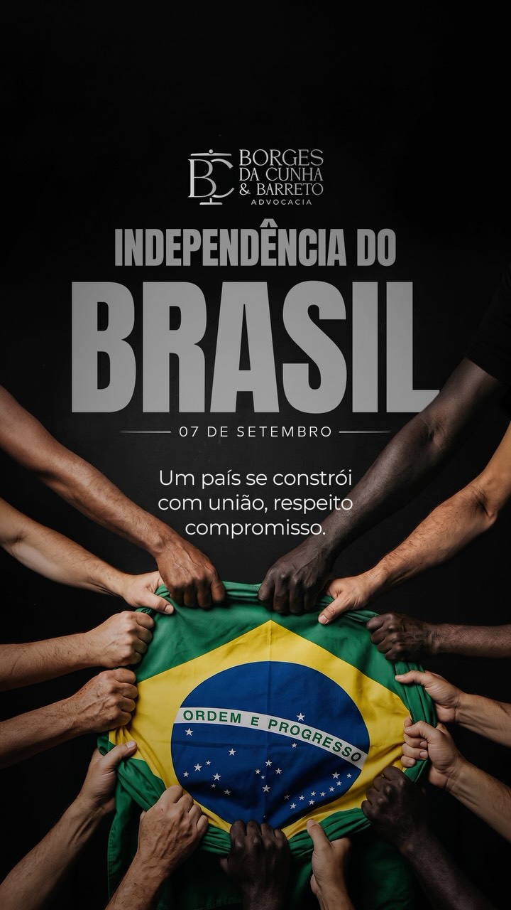 Um país se constrói com união, respeito e compromisso.